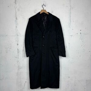 Peterborough Row Loro Piana Cashmere Long Trench Coat Black 38R
